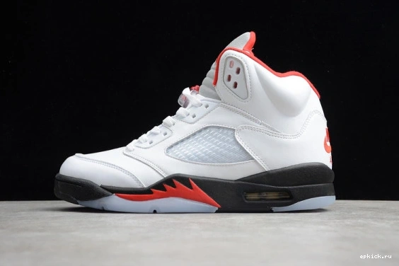 EP Fire  Jordan DA1911-102 5 (2020) Tongue Silver Red DA1911-102 Air Retro 0404